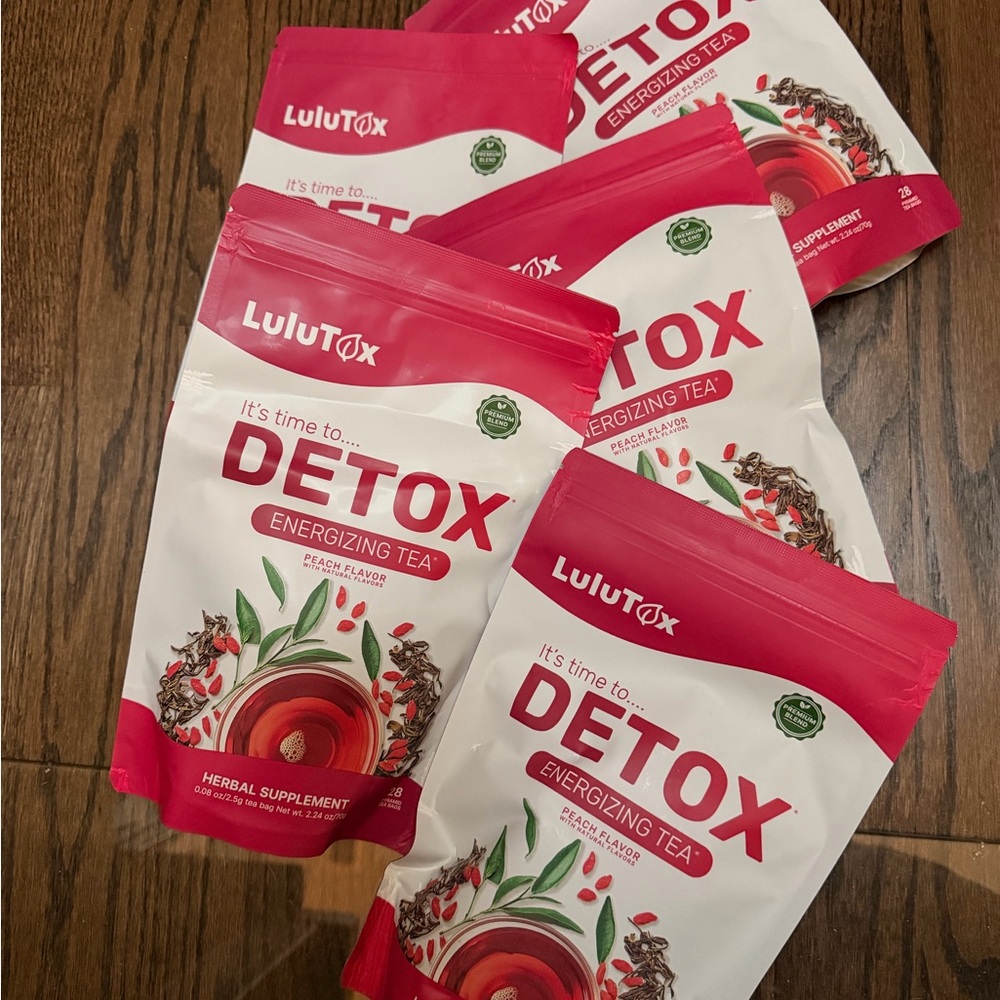 LuluTox Detox Energizing Tea - Red and White